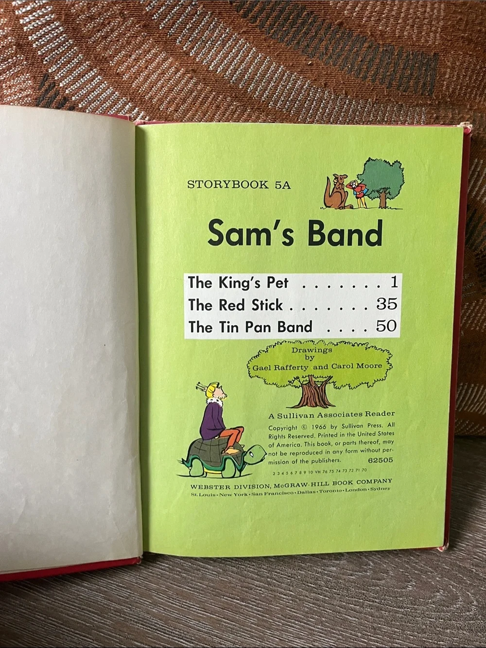 Sam's Band Children's Storybook - Red Cover 1966